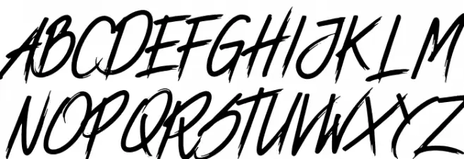 ENDUROS - HANDBRUSH SCRIPT Schriftart Groß