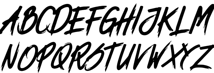 ENDUROS - HANDBRUSH SCRIPT Font LOWERCASE