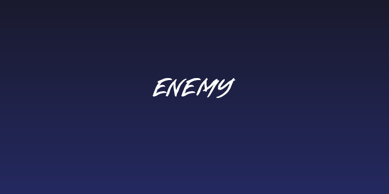 ENEMY Social Header