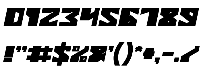 ENERMOUS Bold Italic Font OTHER CHARS