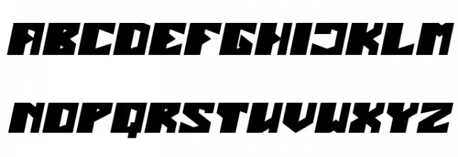 ENERMOUS Bold Italic फ़ॉन्ट अपरकेस