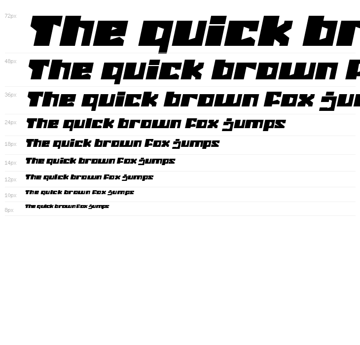 ENERMOUS Bold Italic Waterfall