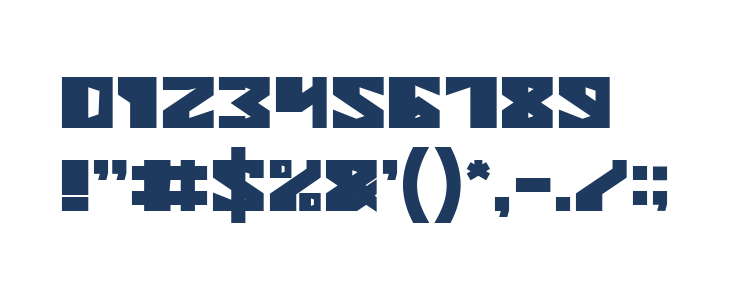 ENERMOUS Bold Other Characters