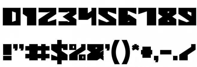 ENERMOUS Bold Font OTHER CHARS