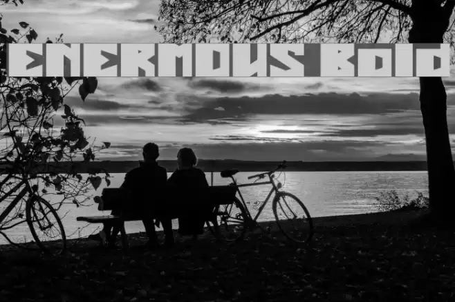 ENERMOUS Bold Font examples