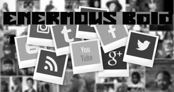 ENERMOUS Bold Font examples