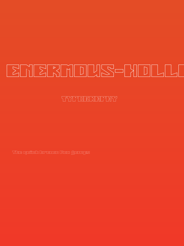 ENERMOUS-Hollow Poster