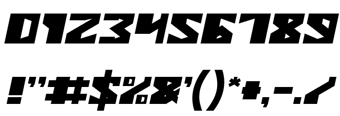 ENERMOUS Italic Font OTHER CHARS