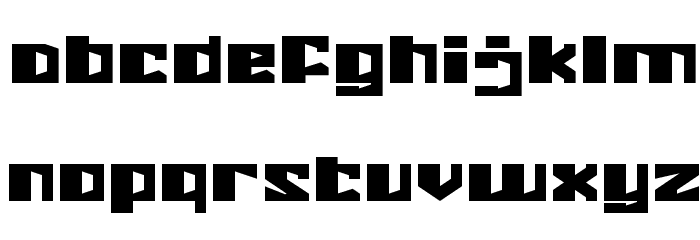 ENERMOUS Font LOWERCASE