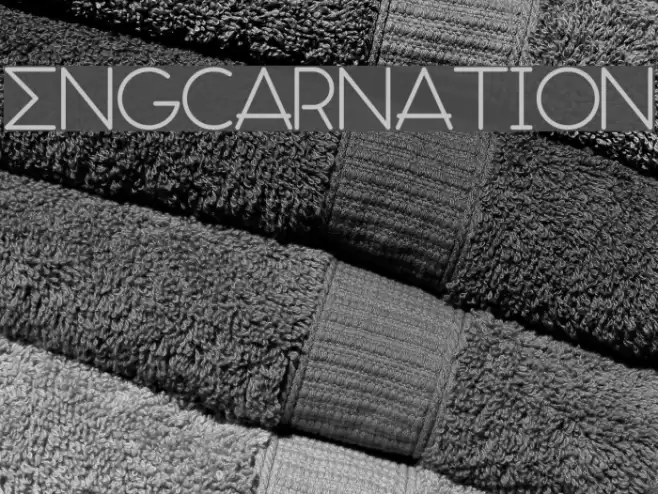 ENGCARNATION Font examples