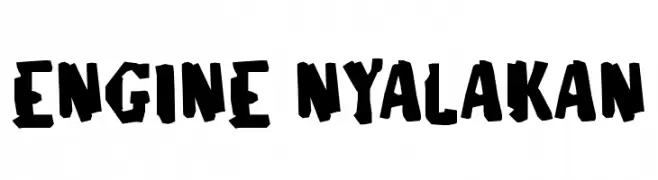 ENGINE NYALAKAN  Frei Schriftart Herunterladen