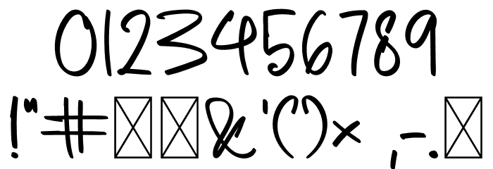 ENJOYABLE Font OTHER CHARS