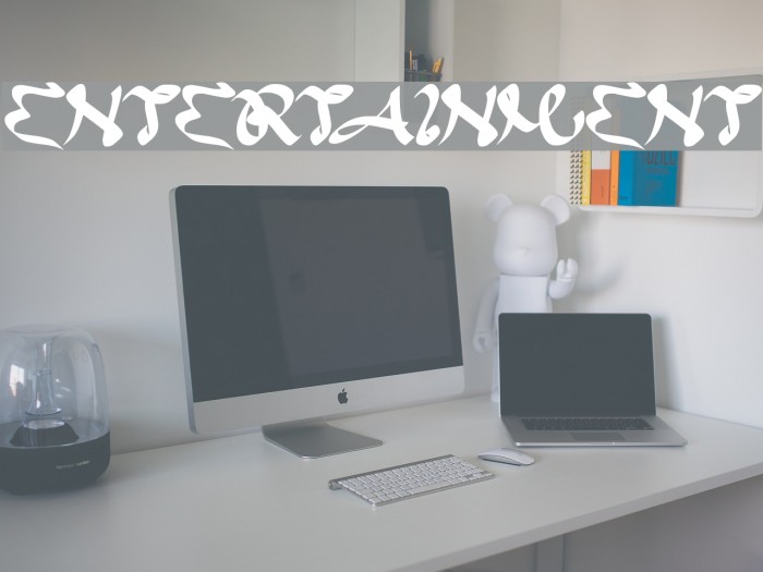 ENTERTAINMENT Font examples
