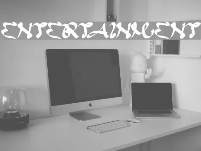 ENTERTAINMENT フォント examples