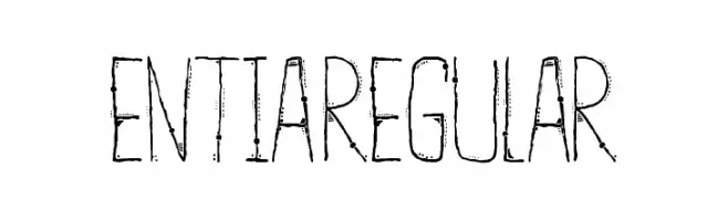 ENTIA Regular  Free Fonts Download