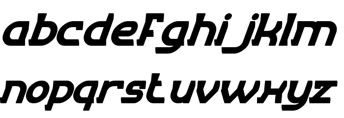 ENTRANCE Bold Italic Font LOWERCASE