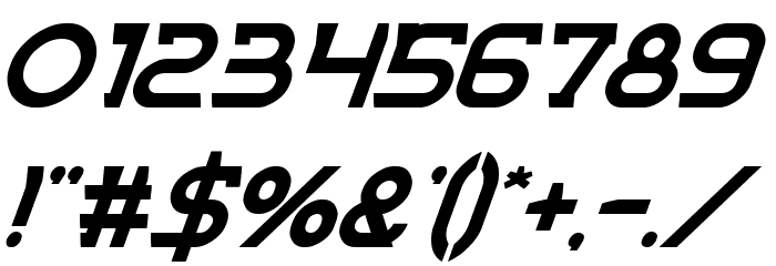 ENTRANCE Italic Font OTHER CHARS