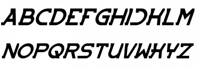 ENTRANCE Italic Font Litere mari