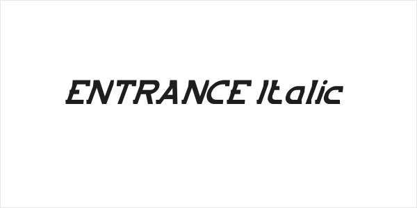 ENTRANCE Italic Logo