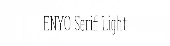 ENYO Serif Light  baixar fontes gratis