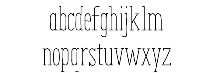 ENYO Serif Light Font LOWERCASE