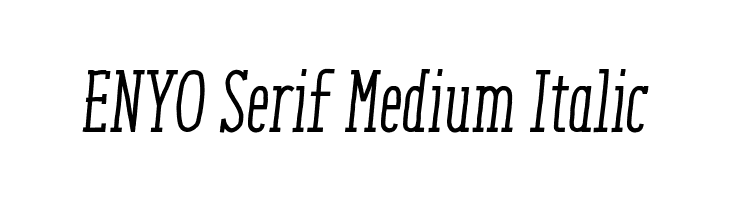 ENYO Serif Medium Italic  Descarca Fonturi Gratis
