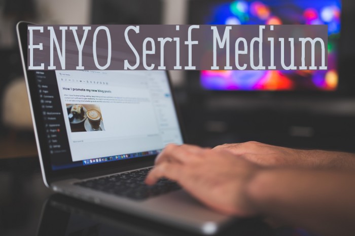 ENYO Serif Medium Font examples