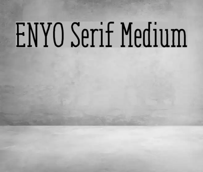 ENYO Serif Medium Font examples