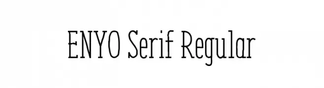 ENYO Serif Regular  baixar fontes gratis
