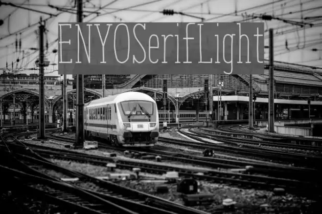 ENYOSerifLight Font examples