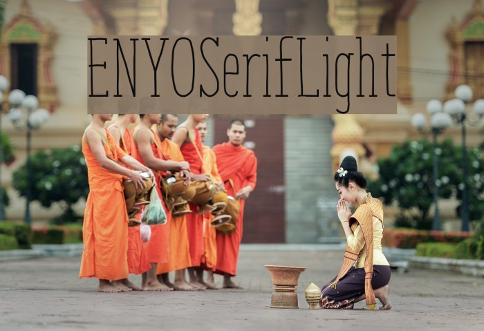 ENYOSerifLight Font examples
