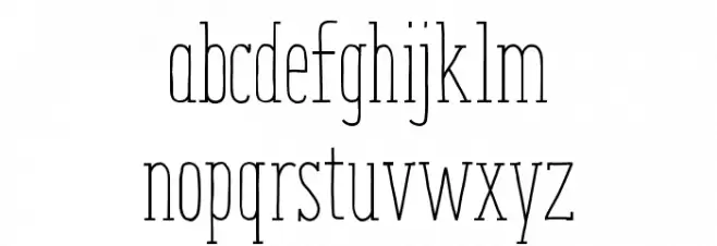 ENYOSerifLight 字体 小写
