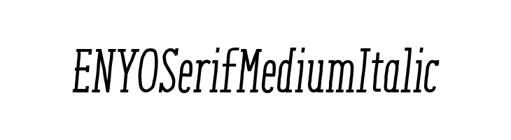 ENYOSerifMediumItalic  baixar fontes gratis