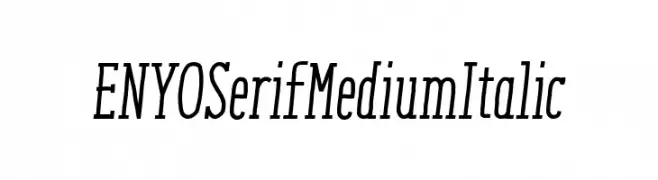 ENYOSerifMediumItalic  baixar fontes gratis
