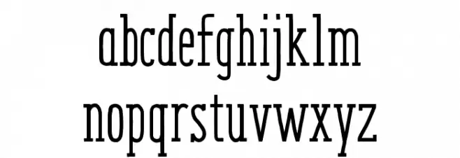 ENYOSerifMedium Font LOWERCASE