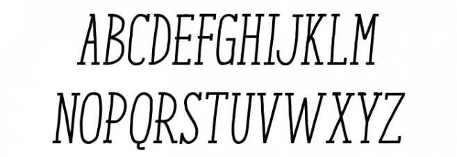 ENYOSerifRegularItalic Fuentes MAYÚSCULAS