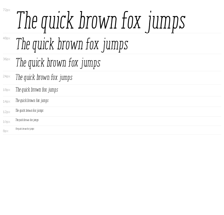 ENYOSerifRegularItalic Waterfall