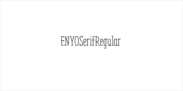 ENYOSerifRegular Logo