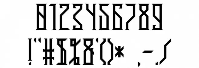 En Garde Font OTHER CHARS