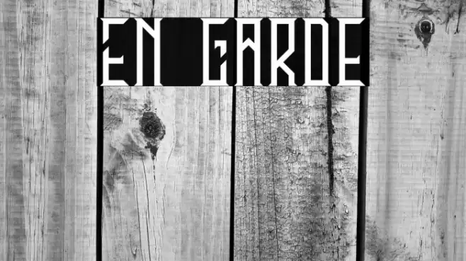 En Garde Font examples