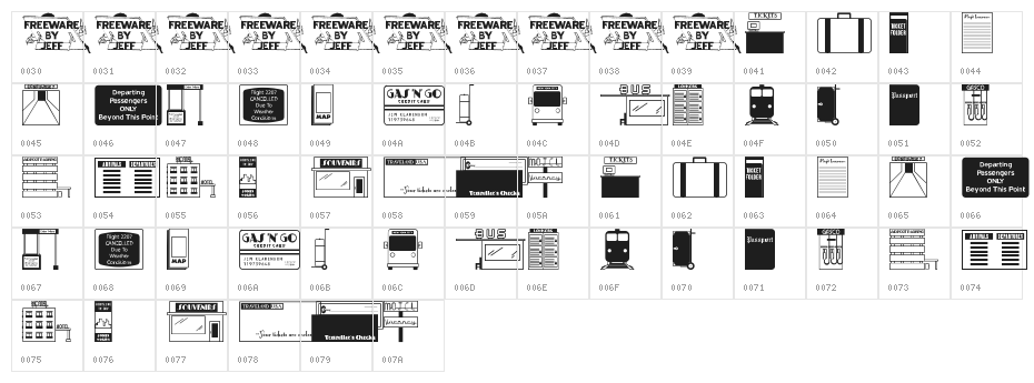 En Route JL Character Map