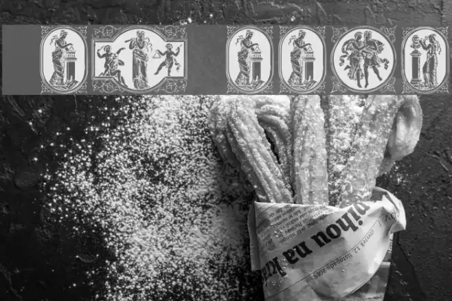 En klassisk Maaned Font examples