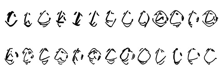 EnFace Font LOWERCASE