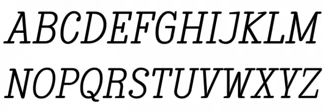 Enagol Math Light Italic Caratteri MAIUSCOLE