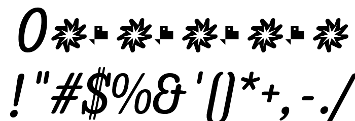 Enagol Math Medium Italic Font OTHER CHARS
