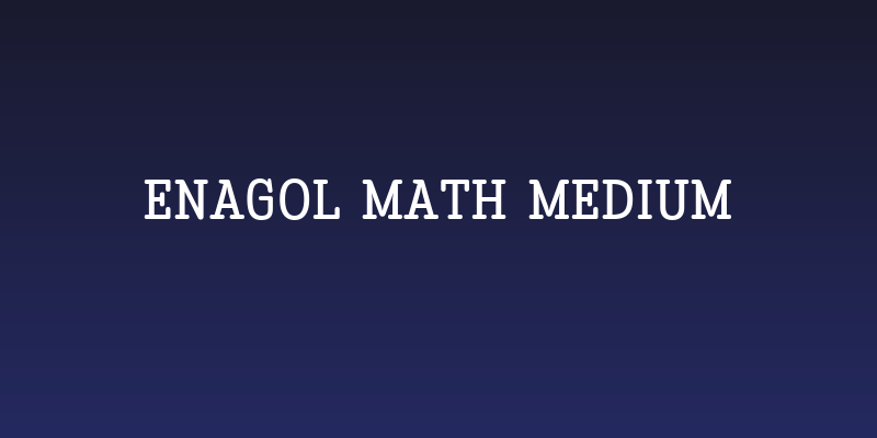 Enagol Math Medium Social Header