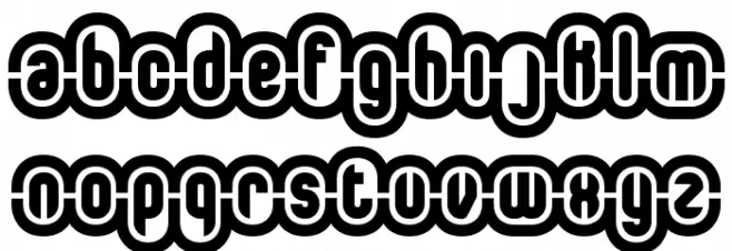 Encapsulate BRK Schriftart Kleinbuchstaben