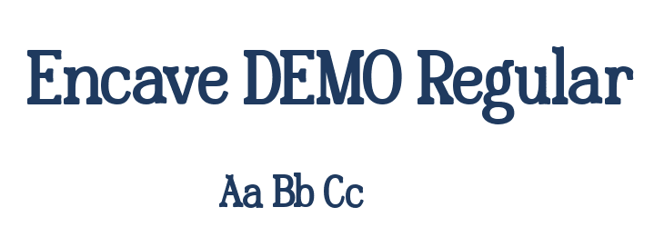 Encave DEMO Regular Font Preview