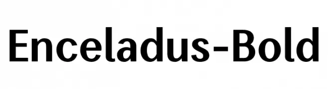 Enceladus-Bold  フリーフォントのダウンロード