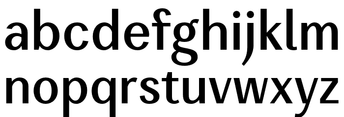 Enceladus-DemiBold Font LOWERCASE